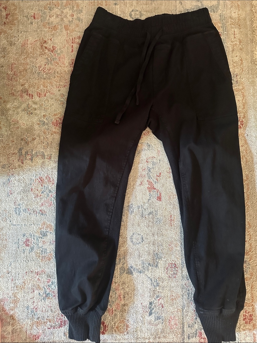 James Perse Black color  mixed media Joggers